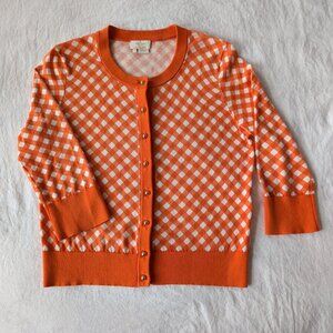 kate spade new york Gingham Cardigan Small